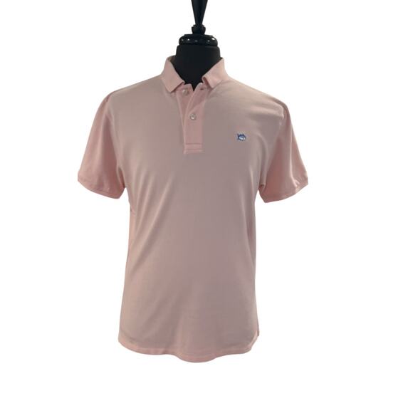 Southern Tide Light Pink The Skipjack Polo Shirt Mens Med Stretch Cotton Blend - Picture 1 of 7